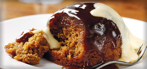 Banner -dessertstickytoffee